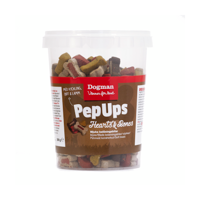 Dogman PepUps Hearts&Bones Pehmeät koiranherkut 300g