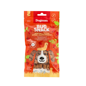 Dogman bug snack ruusunmarja 80g