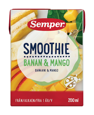 Semper Smoothie banaani ja mango 200ml 1v