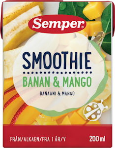 Semper Smoothie banaani ja mango 200ml 1v