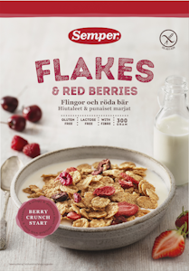 Semper Flakes & Red Berries 300g hiutaleet & punaiset marjat gluteeniton