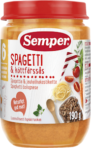 Semper Spahettia &  jauhelihakastiketta 190g 6kk