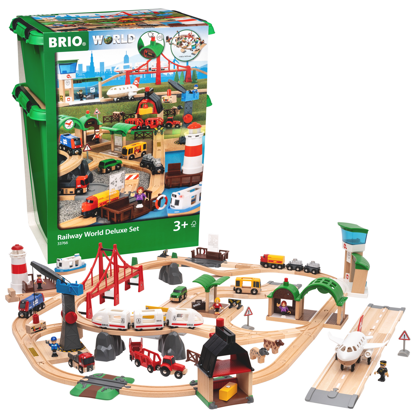 BRIO World 33766 Junarata Maailma deluxe -setti