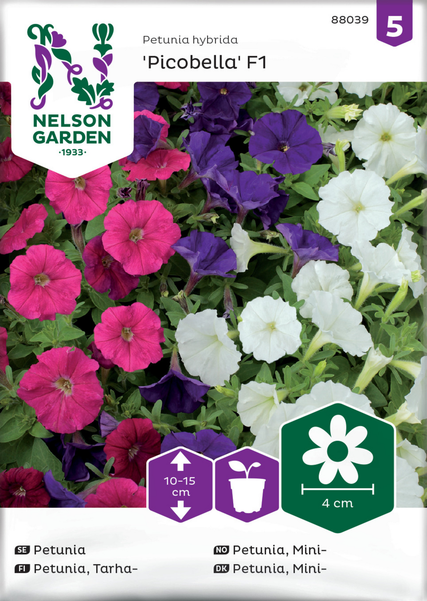 Siemen Tarhapetunia Picob Mix