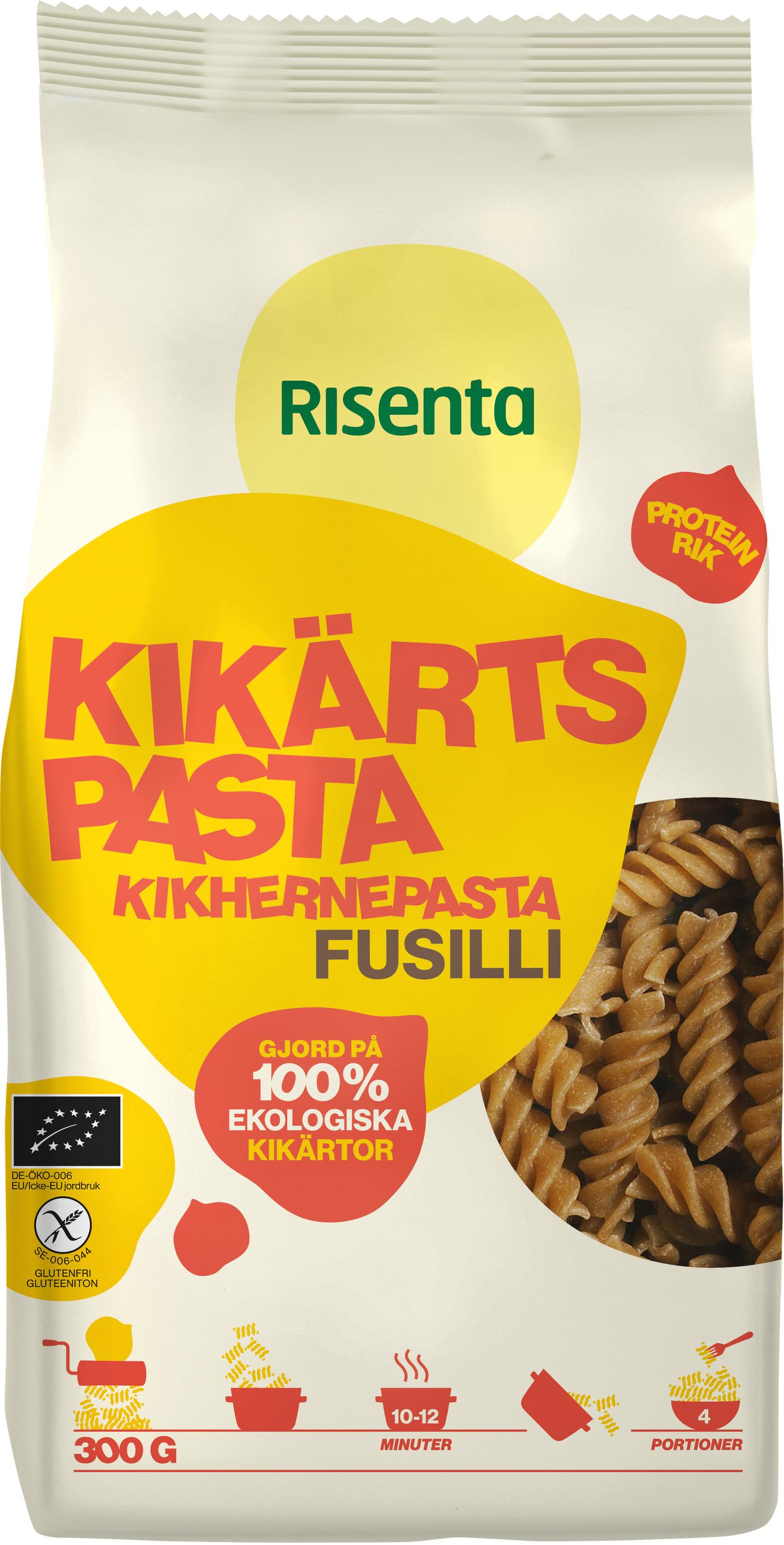 Risenta 300g Kikhernepasta Fusilli Luomu | K-Ruoka Verkkokauppa