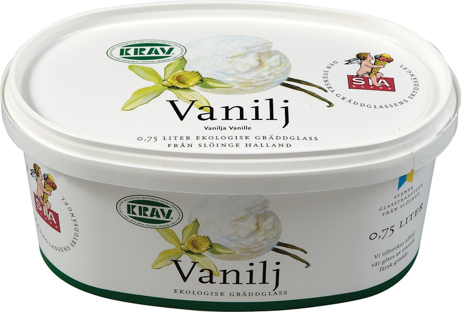 SIA jäätelö 750ml vanilja luomu | K-Ruoka Verkkokauppa