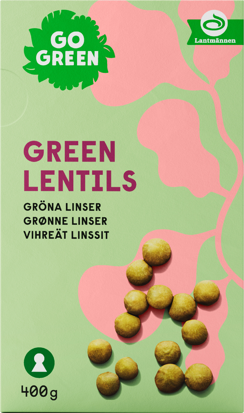 GoGreen Vihreät Linssit 400 g | K-Ruoka Verkkokauppa