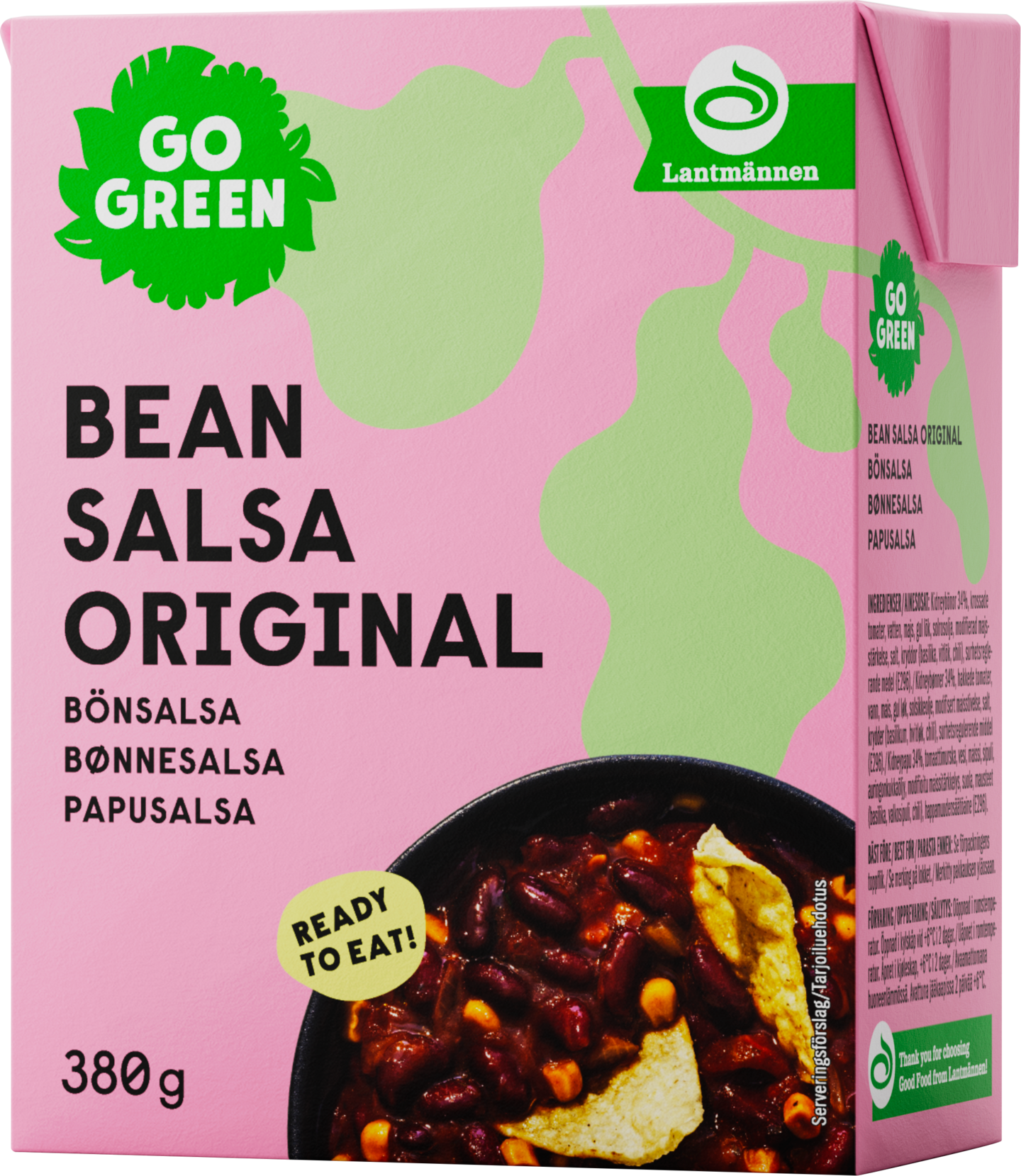 GoGreen Bean Salsa Original 380g