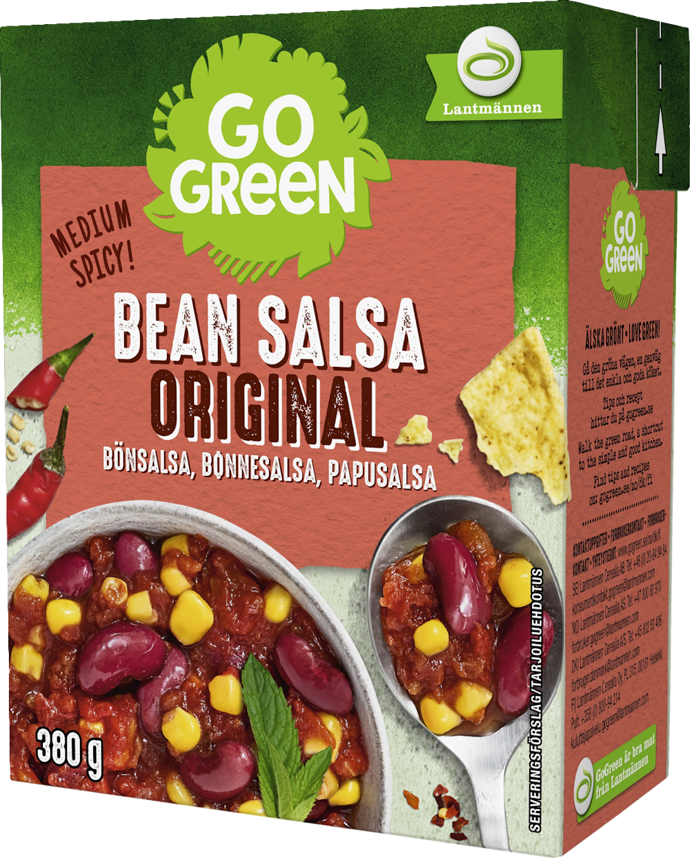 GoGreen Bean Salsa Original 380g — HoReCa-tukku Kespro
