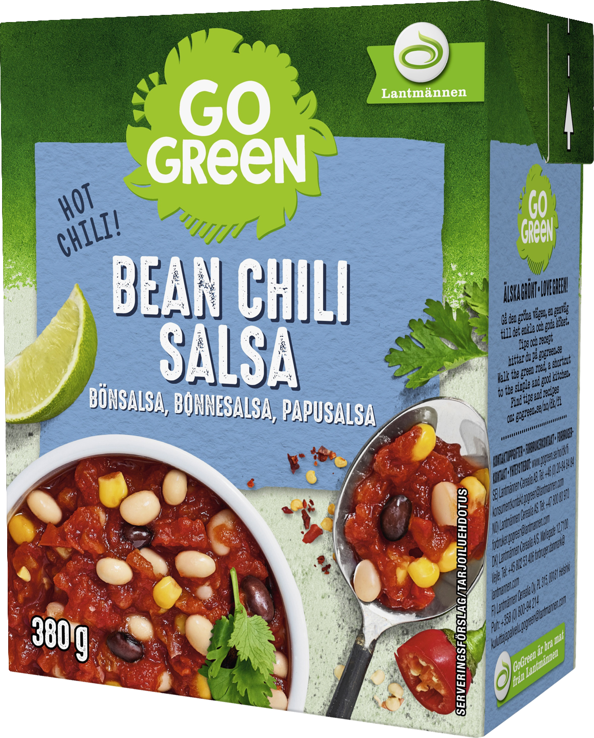 GoGreen Bean Chili Salsa 380g