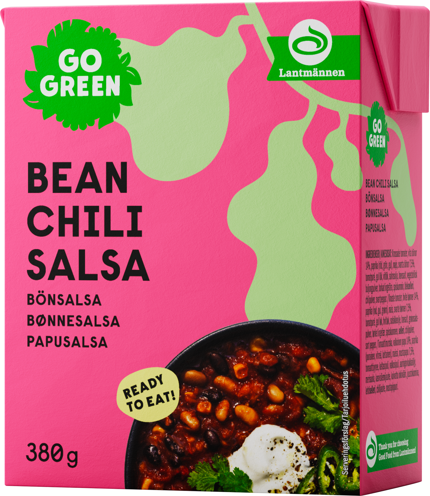 GoGreen Bean Chili Salsa 380g