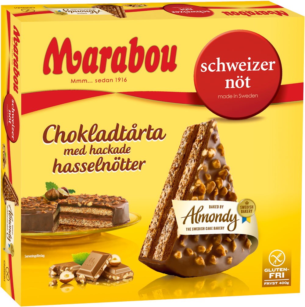 Almondy Marabou mantelikakku schweitzernöt 400g — HoReCa-tukku Kespro