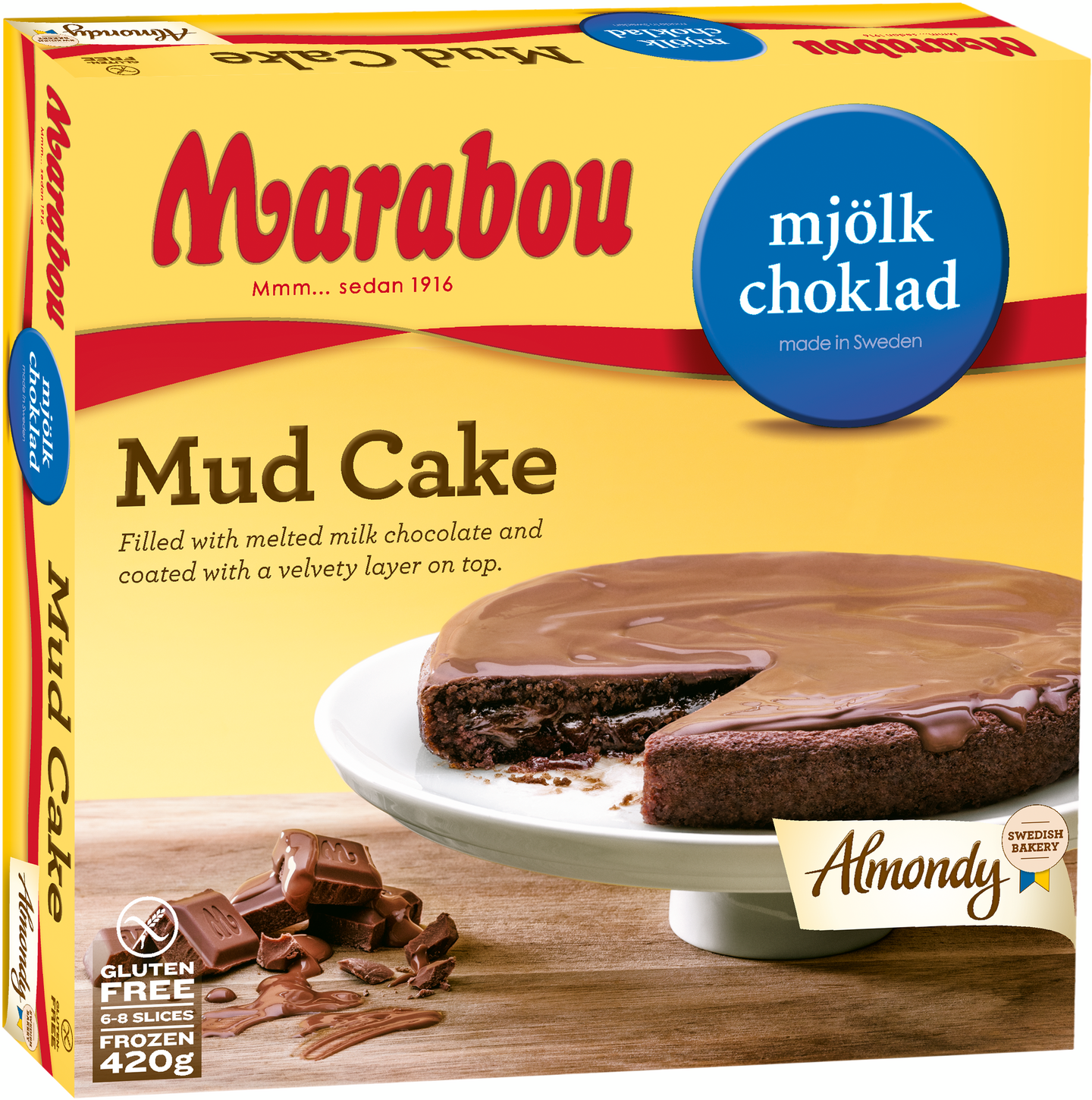 Almondy Marabou mutakakku 420g pakaste | K-Ruoka Verkkokauppa