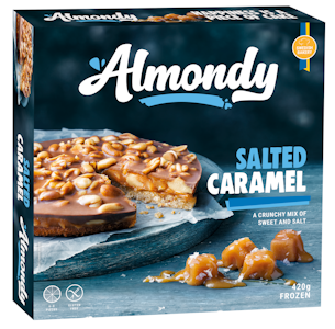 Almondy salted caramel cake 420g pakaste