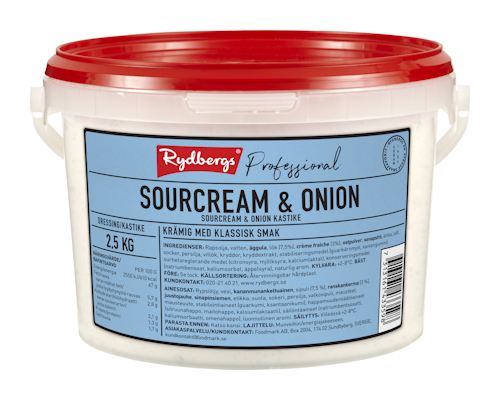 Rydbergs sour cream & onion kastike 2,5kg