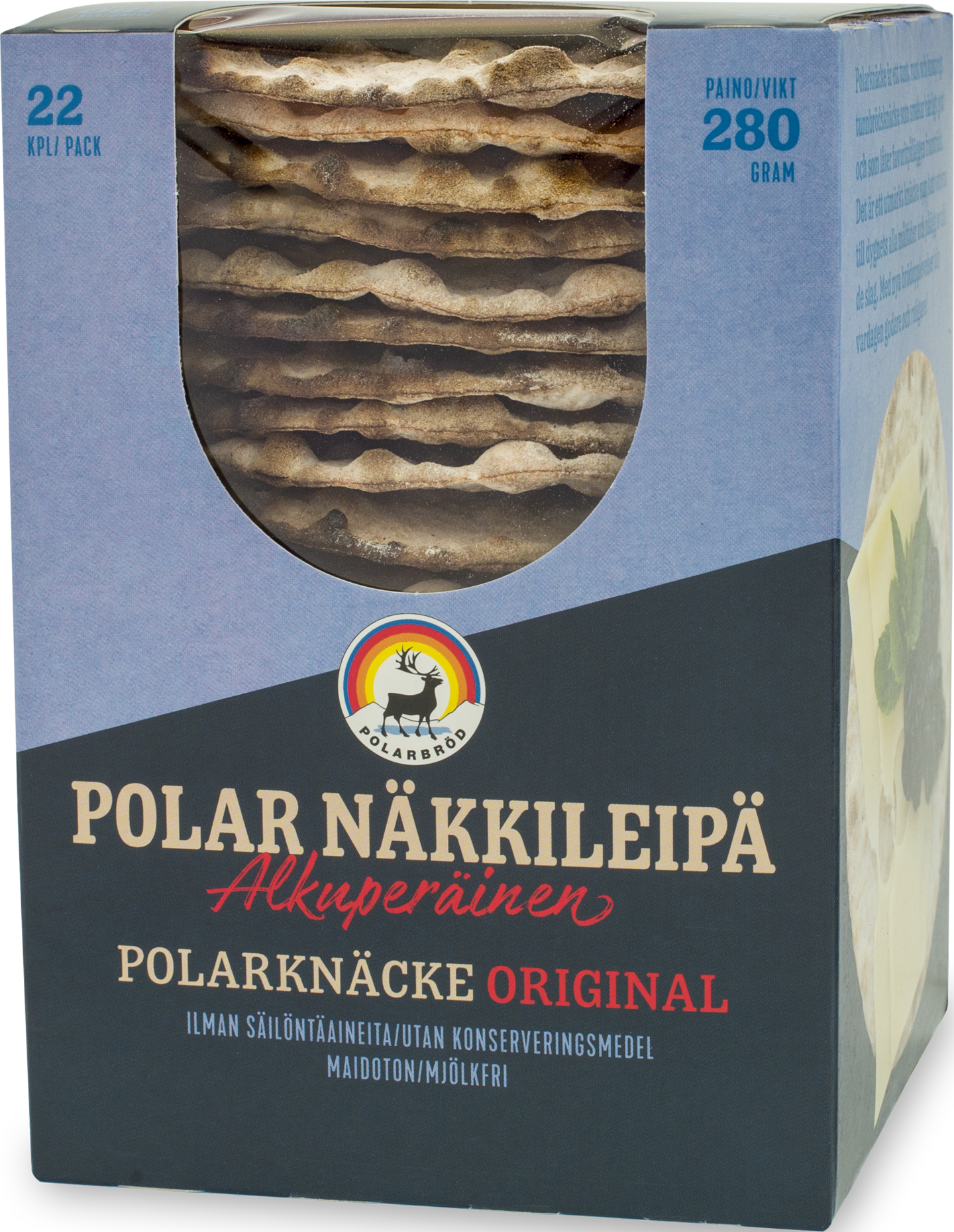 Polar näkkileipä aito pyöreä 280g