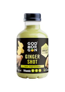 God Morgon mehushot 450ml inkivääri-sitruuna + vitamiinit D, E ja C