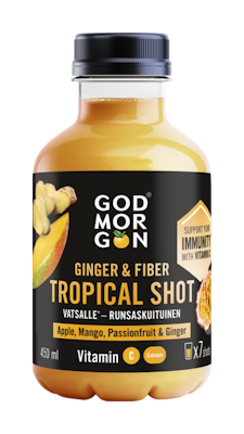 God Morgon mehushot 450ml inkivääri-kuitu-tropical