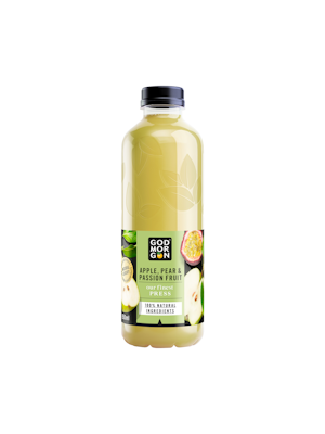 God Morgon Our Finest Press hedelmämehujuoma 850ml omena-päärynä-passionhedelmä