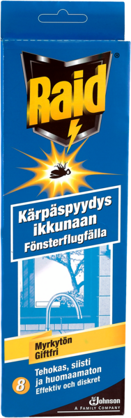 Raid kärpäspyydys ikkunaan 8kpl