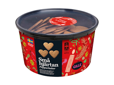 Gille piparkakku pienet sydämet 425 g PUOLILAVA