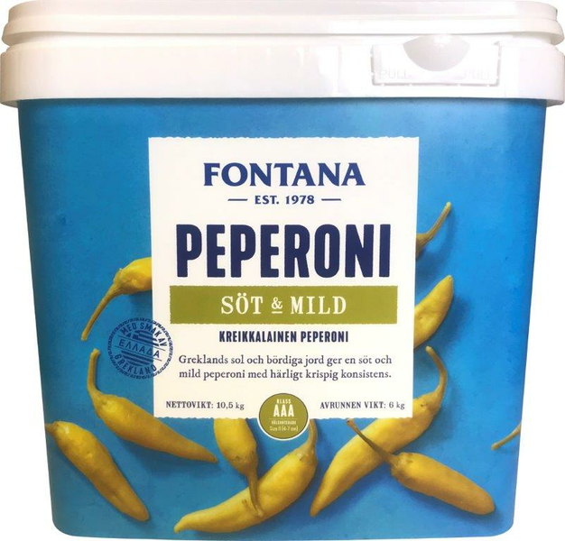 Fontana pepperoni 10,5kg/6kg