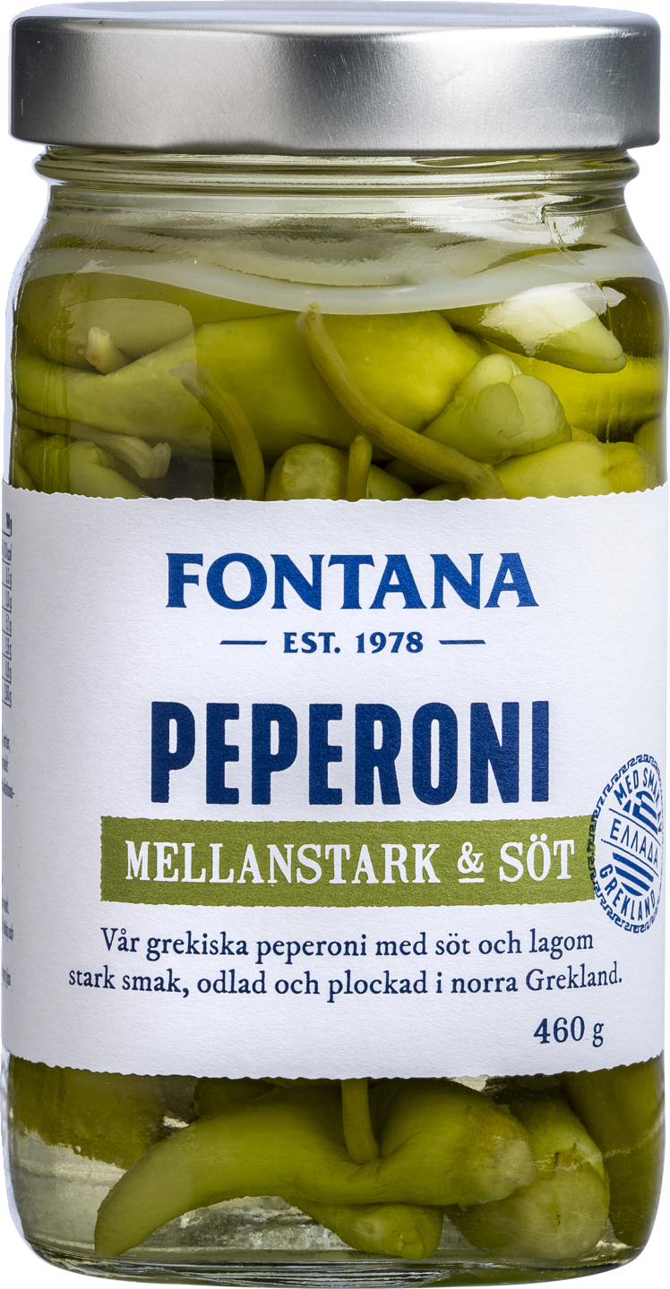 Fontana peperoni keskivahva ja makea 460g/210g