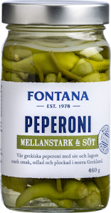 Fontana peperoni keskivahva ja makea 460g/210g