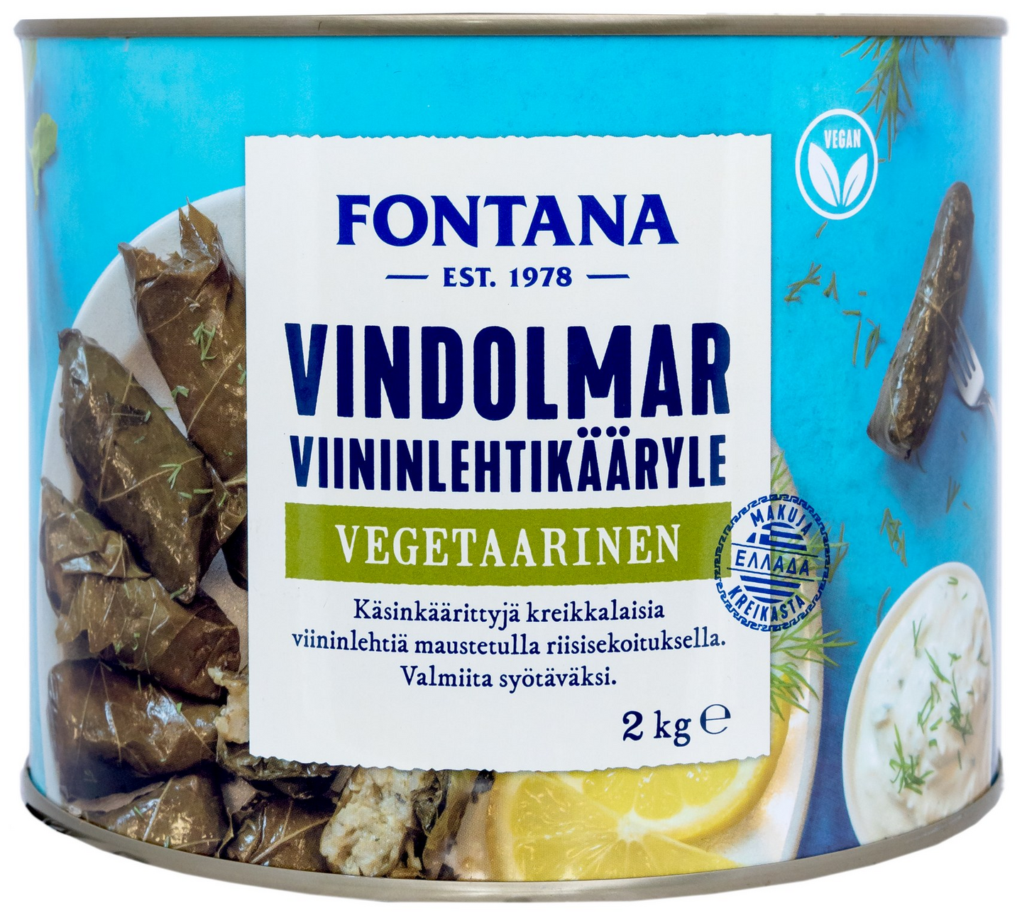 Fontana viinilehtikääryleitä 2kg riisillä