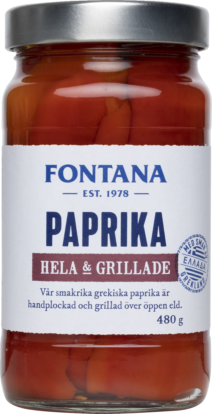 Fontana paprika kokonaisia ja grillattuja 500 g/360 g