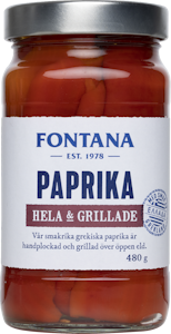 Fontana paprika kokonaisia ja grillattuja 500 g/360 g