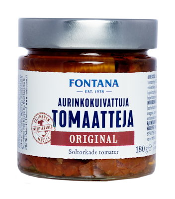 Fontana Aurinkokuivattu tomaatti Original 180g/100g