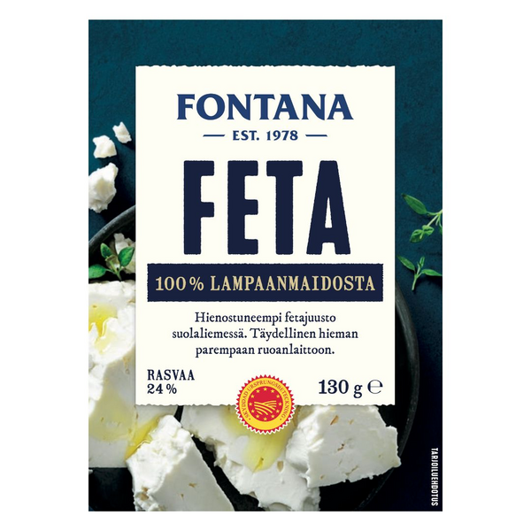 Fontana Feta 130g 100% Lampaanmaito