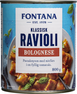 Fontana ravioli bolognaisekastikkeessa 800 g