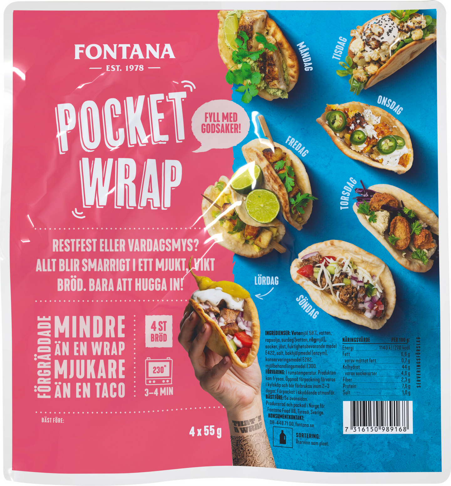 Fontana Pocket Wrap 4kpl/220g