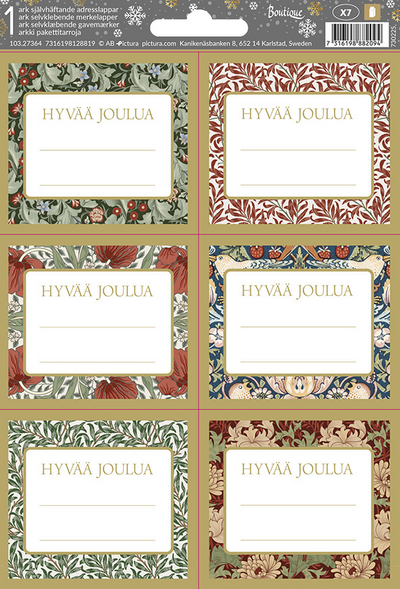 A5 Pakettitarra 1 arkki