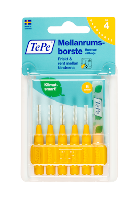 TePe hammasväliharja 0,7mm keltainen 6kpl
