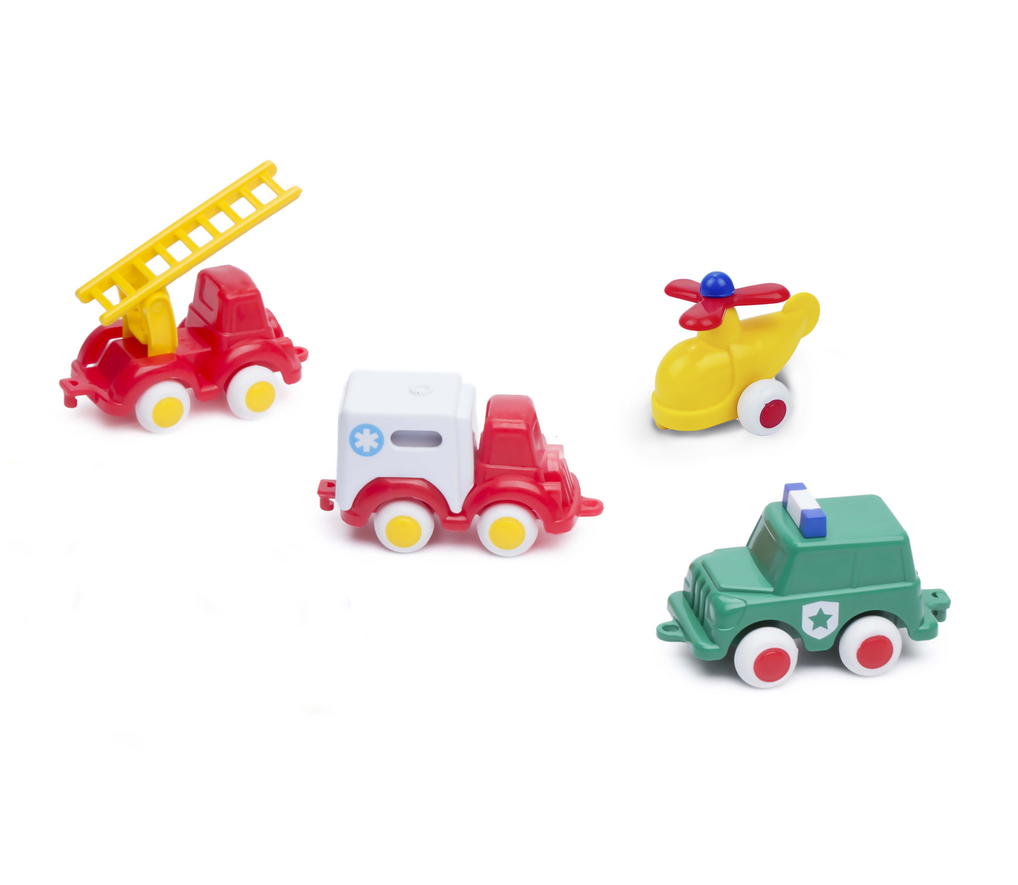 Vikingtoys Mini Pelastusajoneuvot, 4 erilaista, 7 cm