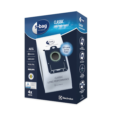 Electrolux S-bag Classic Long E201S pölypussit 4 kpl
