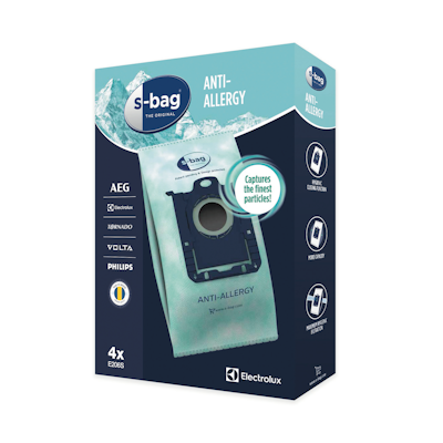 Electrolux S-bag® Hygiene Anti-Allergy E206S -pölypussi, 4 kpl