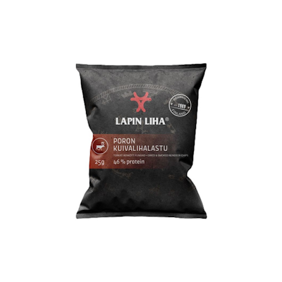 Lapin Liha poron kuivalihalastu 25g kevytsavustettu