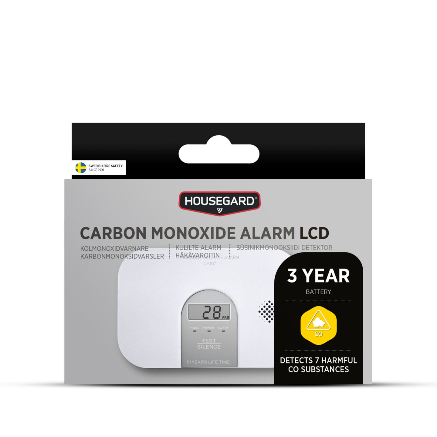 Housegard Häkävaroitin LCD-näyttö CA107