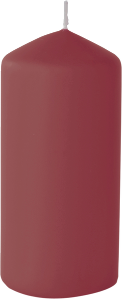 Duni pöytäkynttilä matta viininpunainen 50h 150x70mm 6kpl