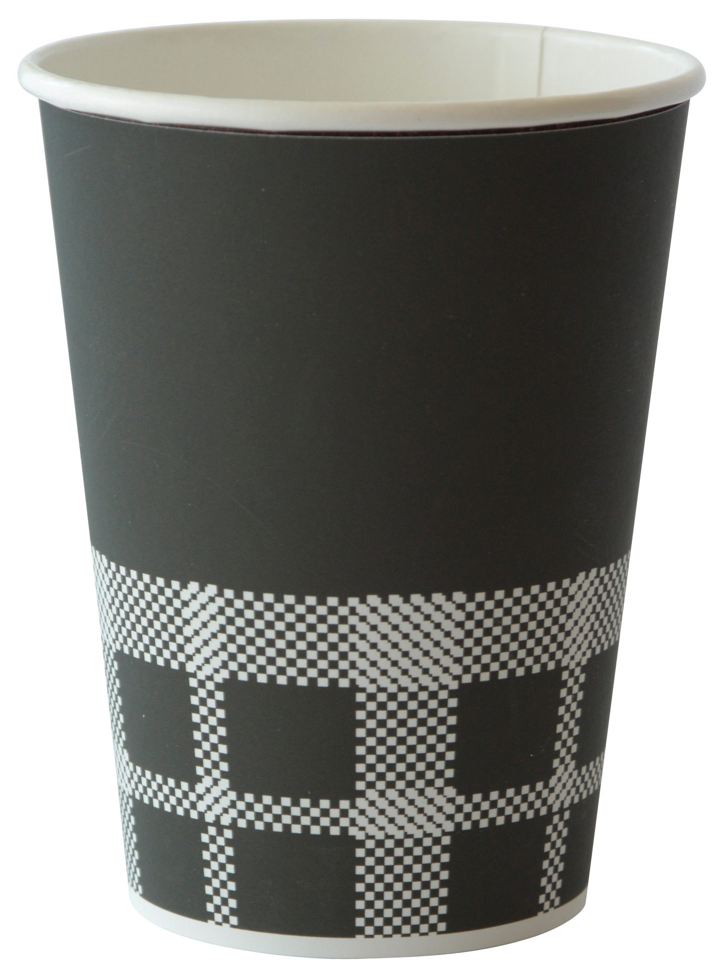 Duni Café Izza muki 50kpl 35cl musta kuviollinen kartonki