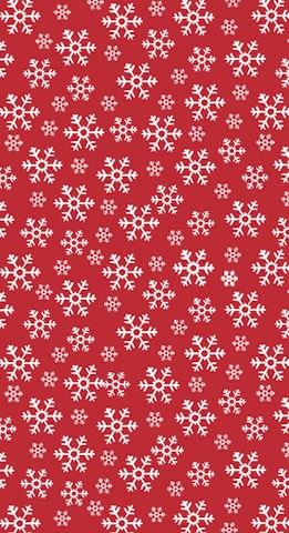 Dunicel pöytäliina 138x220cm Red Snowflakes