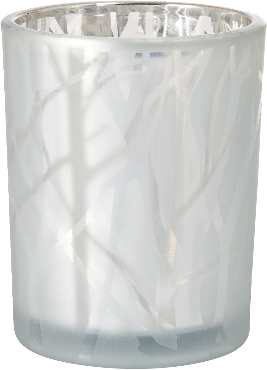 Duni Shimmer valkoinen lasilyhty 100x80mm