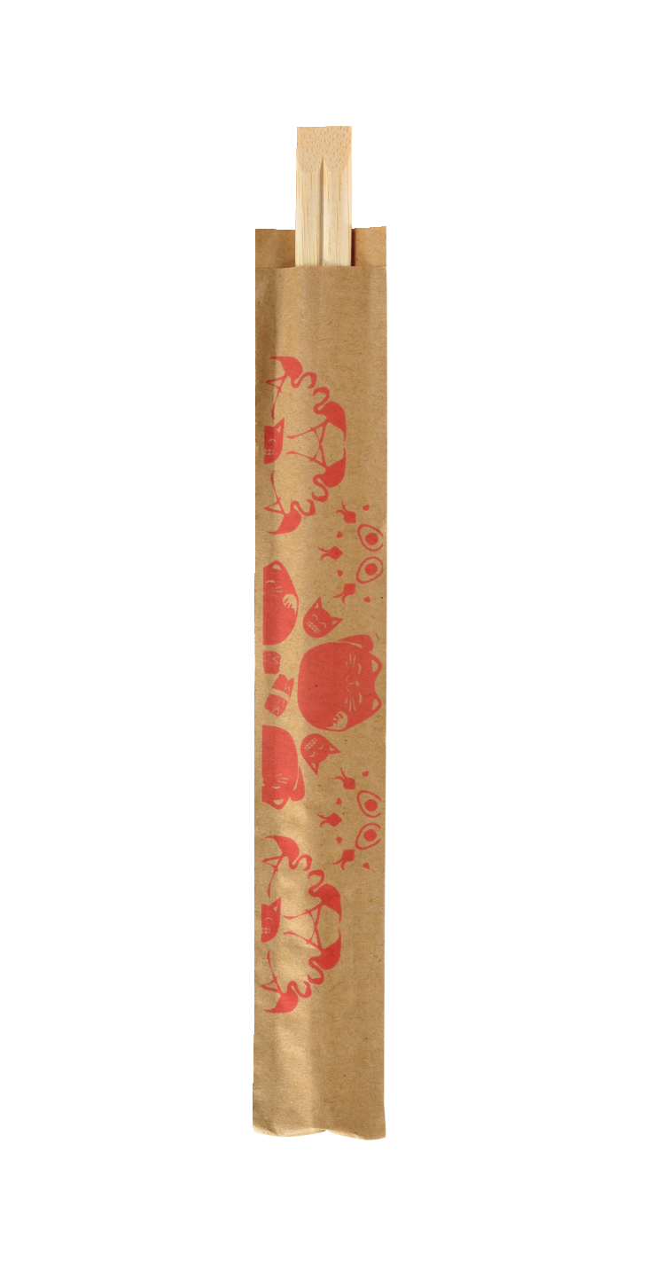 Biopak Emoji Sakura syömäpuikot bambu 210mm 100kpl