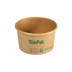 Biopak Ronda Short kulho ruskea 190ml Ø85mm, korkeus 52mm 25kpl