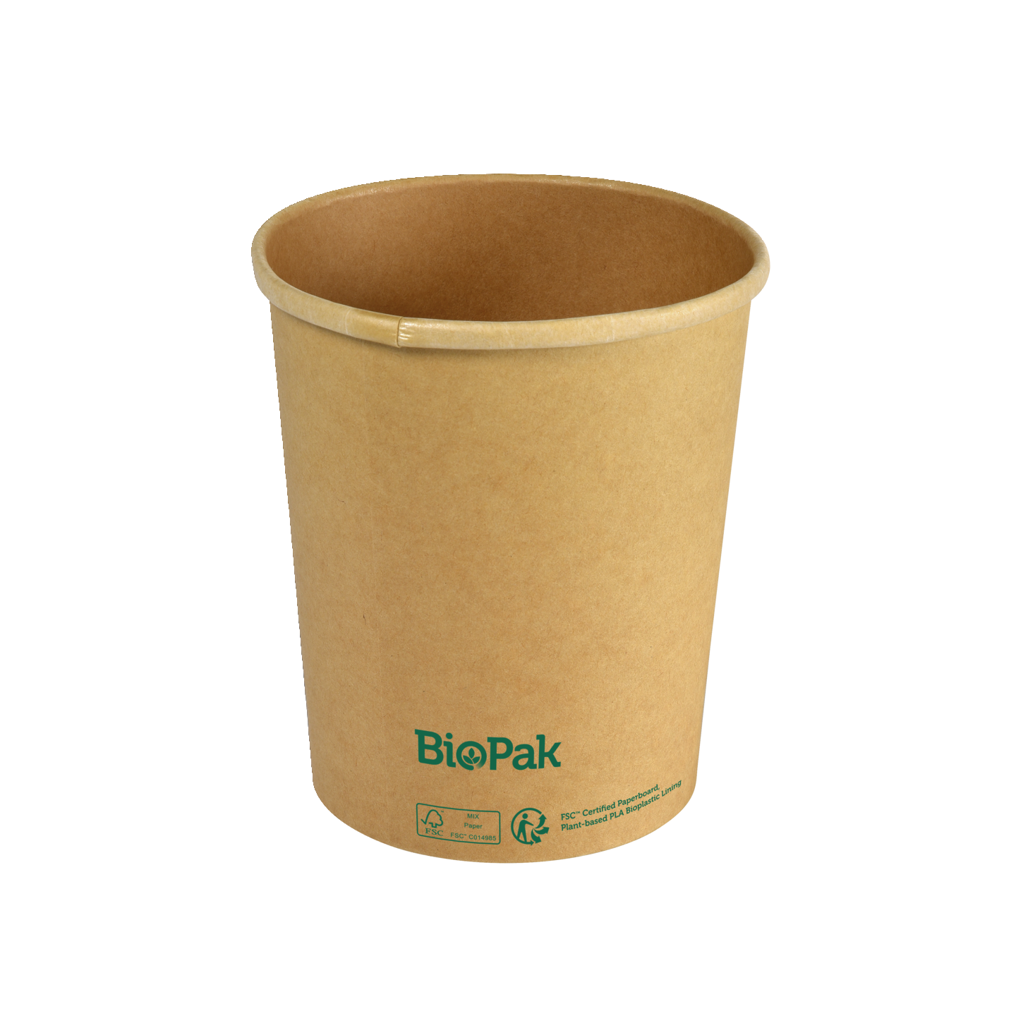 Biopak Ronda Slim kulho ruskea 950ml Ø117mm, korkeus 135mm 35kpl