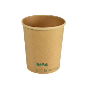 Biopak Ronda Slim kulho ruskea 950ml Ø117mm, korkeus 135mm 35kpl